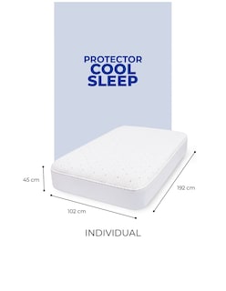 Foto 7 | Cubre Colchon Individual Cool Sleep. Impermeable E Hipoalergénico, Transpirable Y Fresco