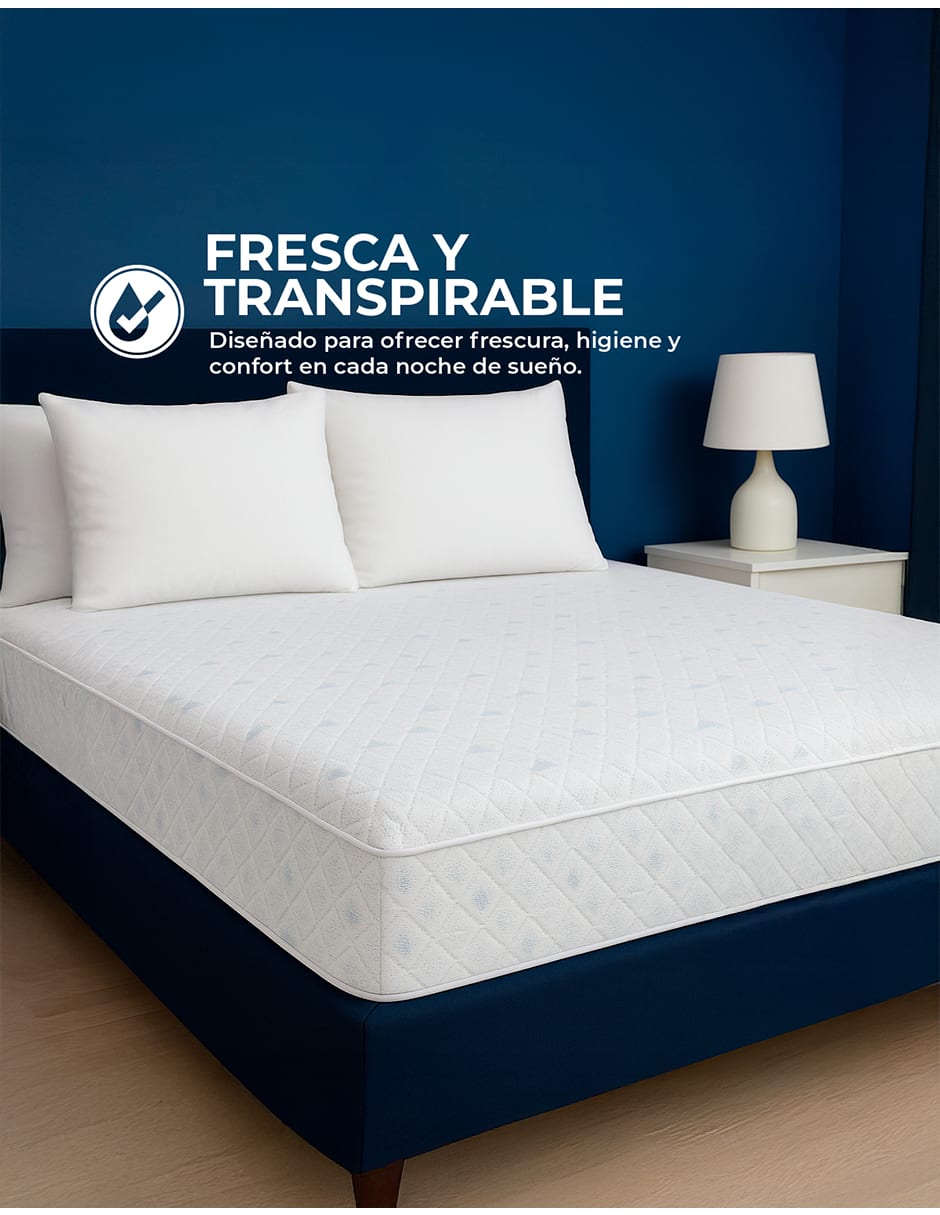 Foto 2 pulgar | Cubre Colchon King Size Cool Sleep. Impermeable E Hipoalergénico, Transpirable Y Fresco