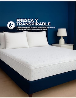 Foto 1 | Cubre Colchon King Size Cool Sleep. Impermeable E Hipoalergénico, Transpirable Y Fresco