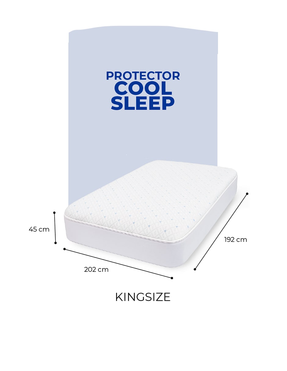 Foto 8 pulgar | Cubre Colchon King Size Cool Sleep. Impermeable E Hipoalergénico, Transpirable Y Fresco