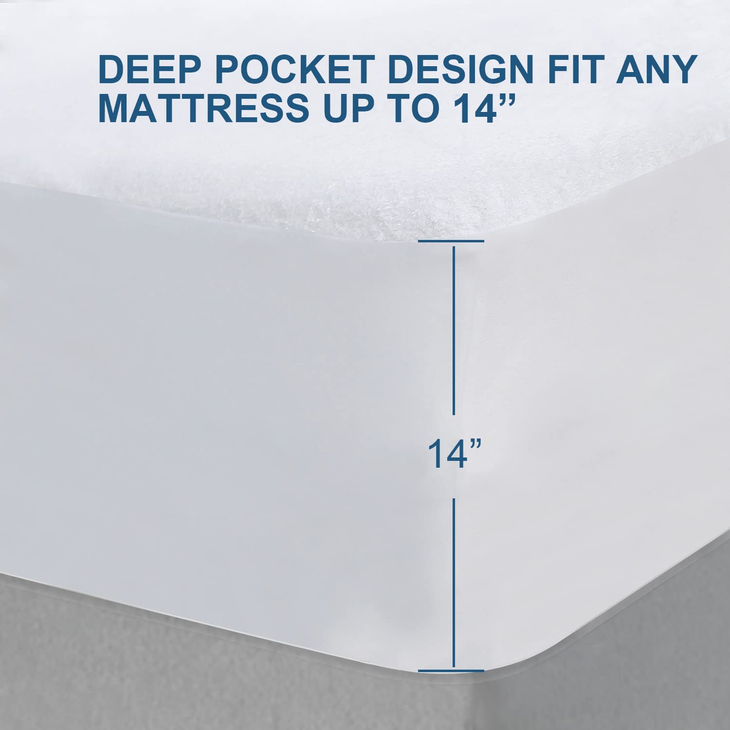 Foto 6 pulgar | Protector De Colchón Impermeable Moonsea Short King Talla Rv - Venta Internacional.