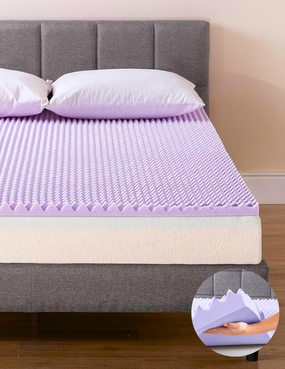 Foto 2 | Colchoneta Queen Size 7.6cm Sobrecolchón Memory Foam 7 Zonas
