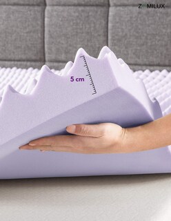 Foto 7 | Colchoneta Queen Size 7.6cm Sobrecolchón Memory Foam 7 Zonas