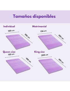 Foto 4 | Colchoneta King Size 7.6cm Sobrecolchón Memory Foam 7 Zonas