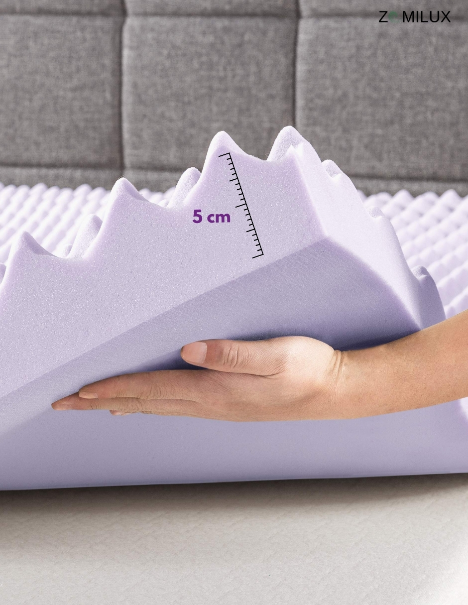 Foto 6 | Colchoneta King Size 7.6cm Sobrecolchón Memory Foam 7 Zonas