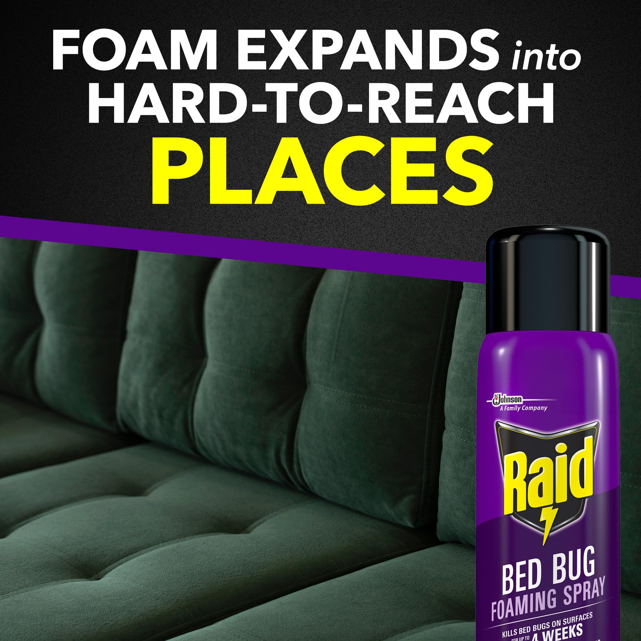 Foto 4 pulgar | Espray Espumoso Para Chinches Insecticide Raid  490 Ml  Para Uso En Interiores - Venta Internacional.