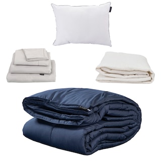 Foto 1 | Set de Edredón Dicasa Homy Color Azul Marino Individual + Sábanas Softy + Protector de Colchón + Almohada One