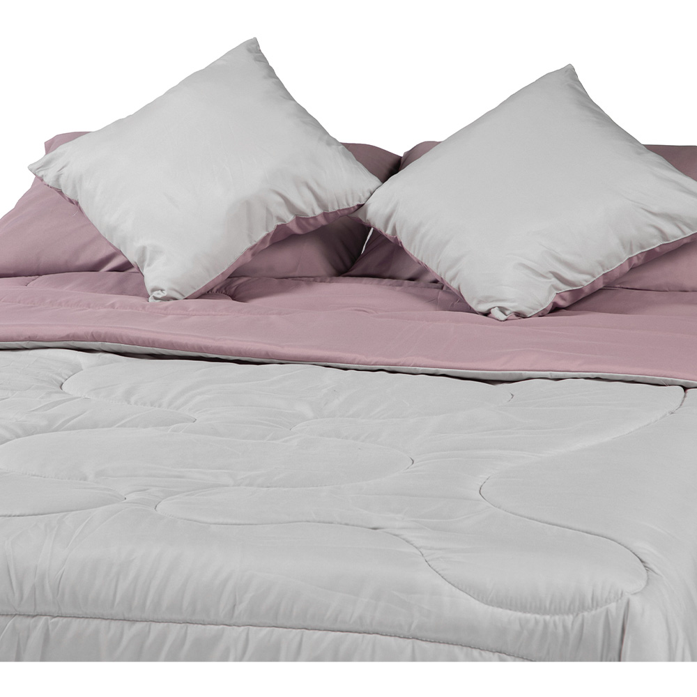 Foto 5 | Edredón Dicasa Couzy Dos Vistas color Lila King Size + 2 Almohadas