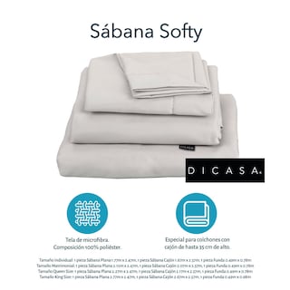 Foto 6 | Edredón Dicasa Homy color Lila Matrimonial + Sábanas Softy Gris + Protector + 2 Almohadas