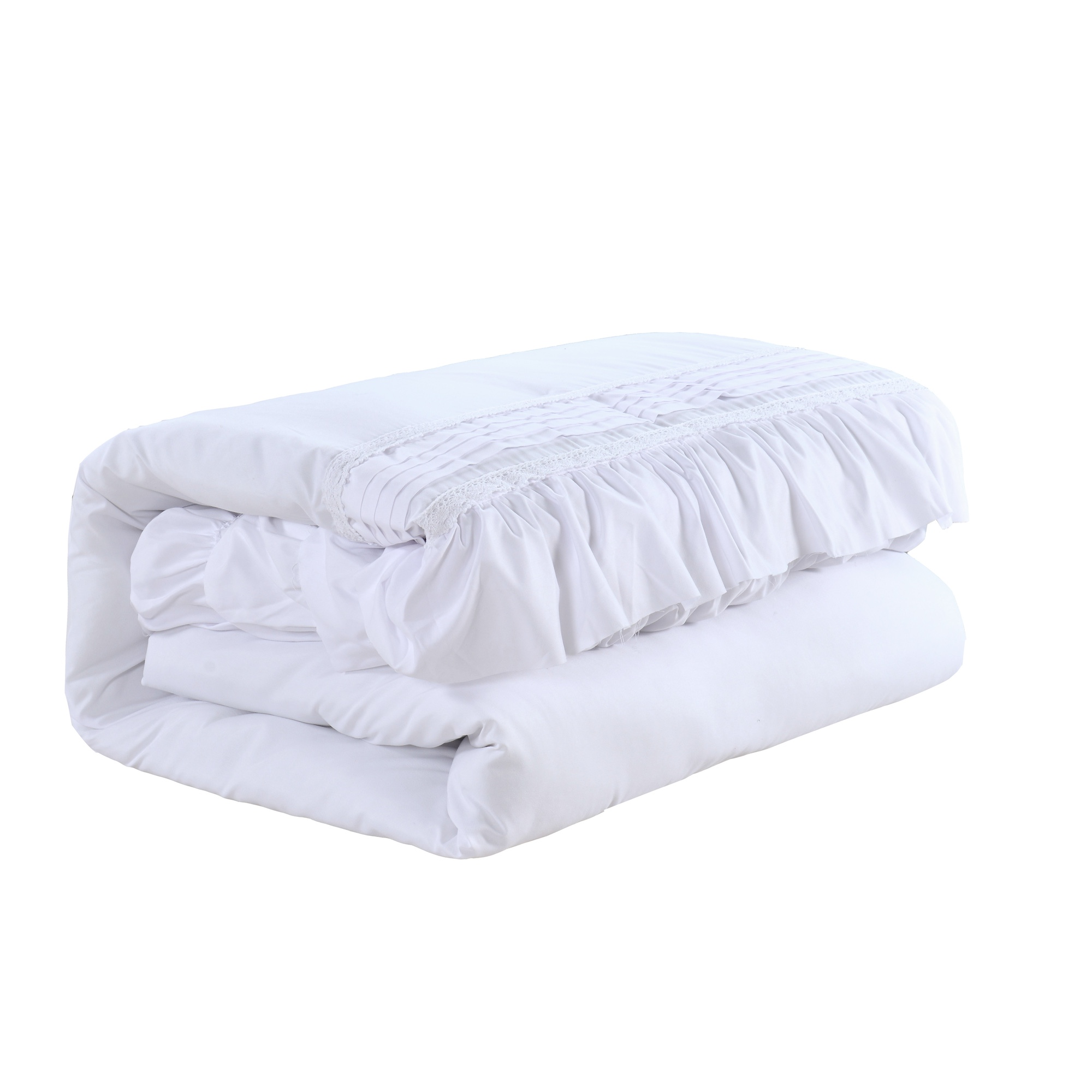 Foto 4 pulgar | Juego De Edredón King 5 Pzas Chloe Color Blanco Incluye Fundas De Almohada Y Cojines Linea Marie Claire