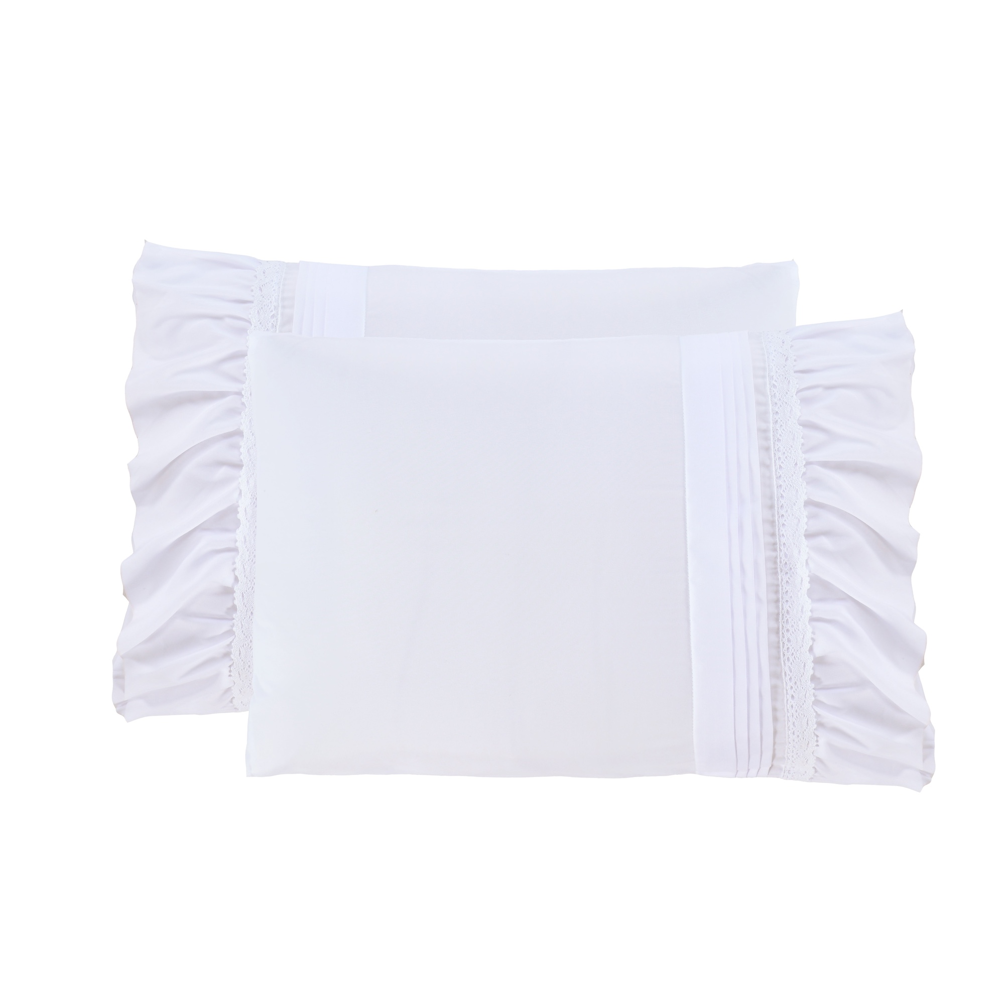 Foto 4 | Juego De Edredón King 5 Pzas Chloe Color Blanco Incluye Fundas De Almohada Y Cojines Linea Marie Claire