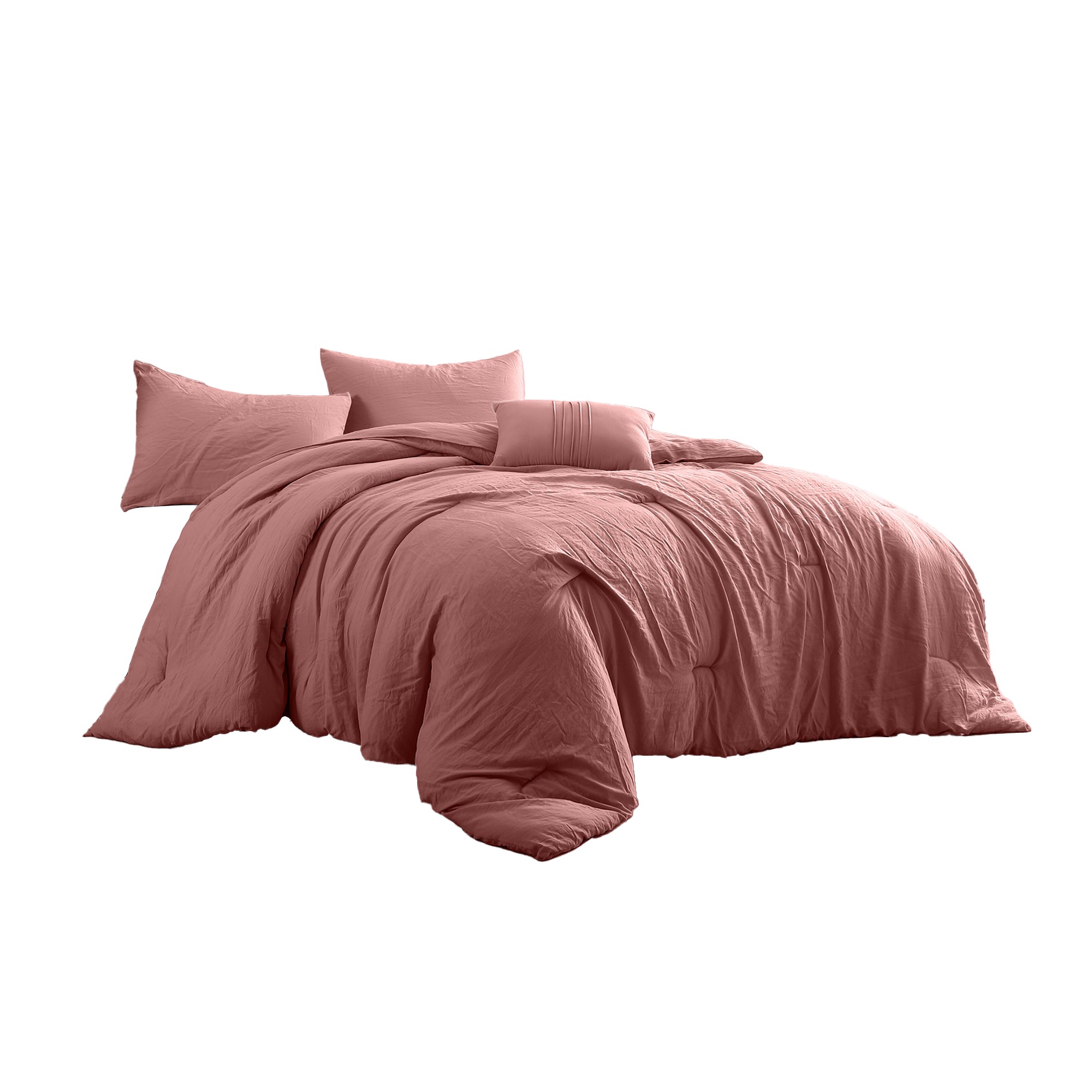 Foto 2 | Juego De Edredón Matrimonial/queen 3 Pzas Beck Color Rosa Incluye Fundas De Almohada Linea Marie Claire