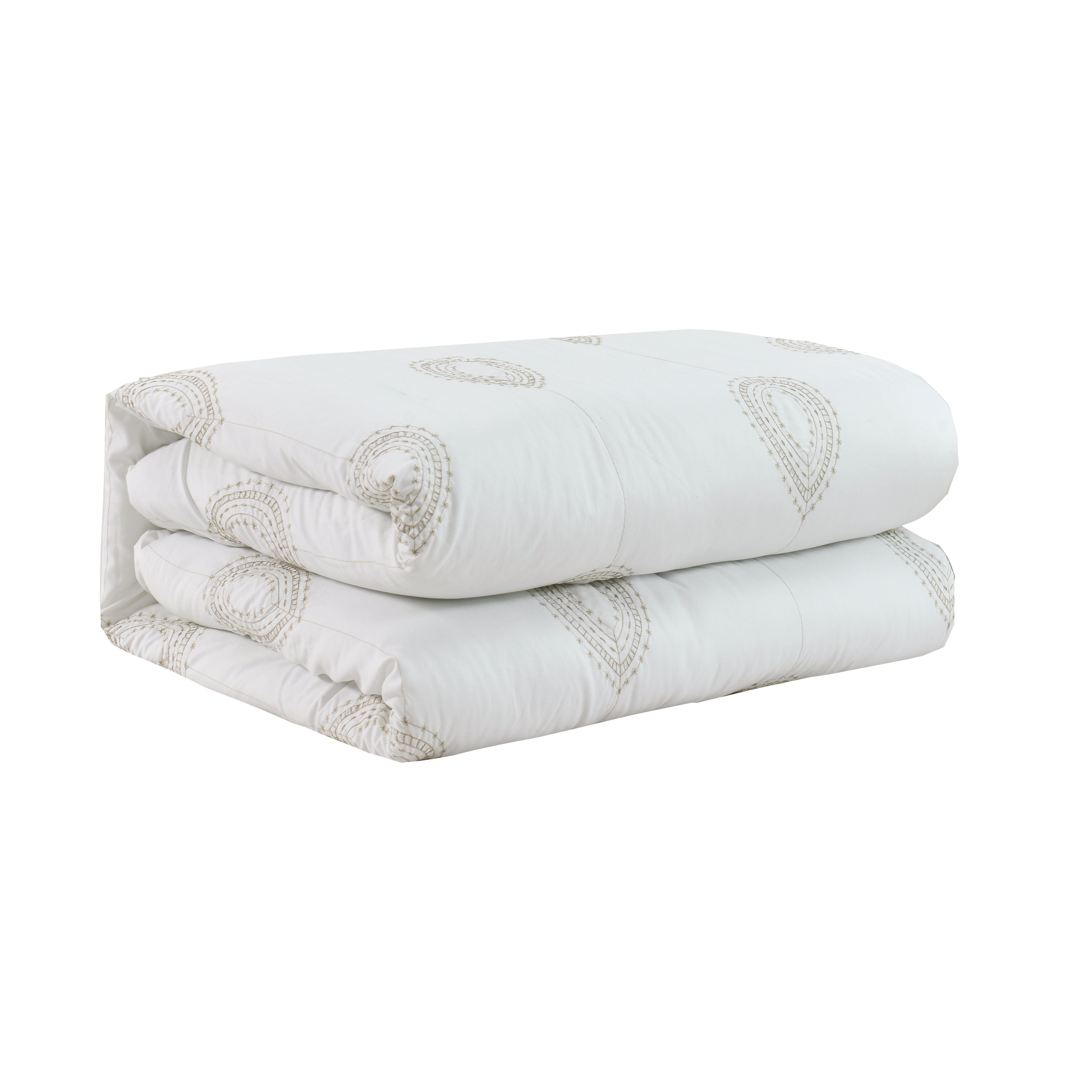 Foto 4 pulgar | Juego De Edredón Individual 4 pzas Phoebe Color Blanco Fundas de Almohada y Cojines Linea MARIE CLAIRE