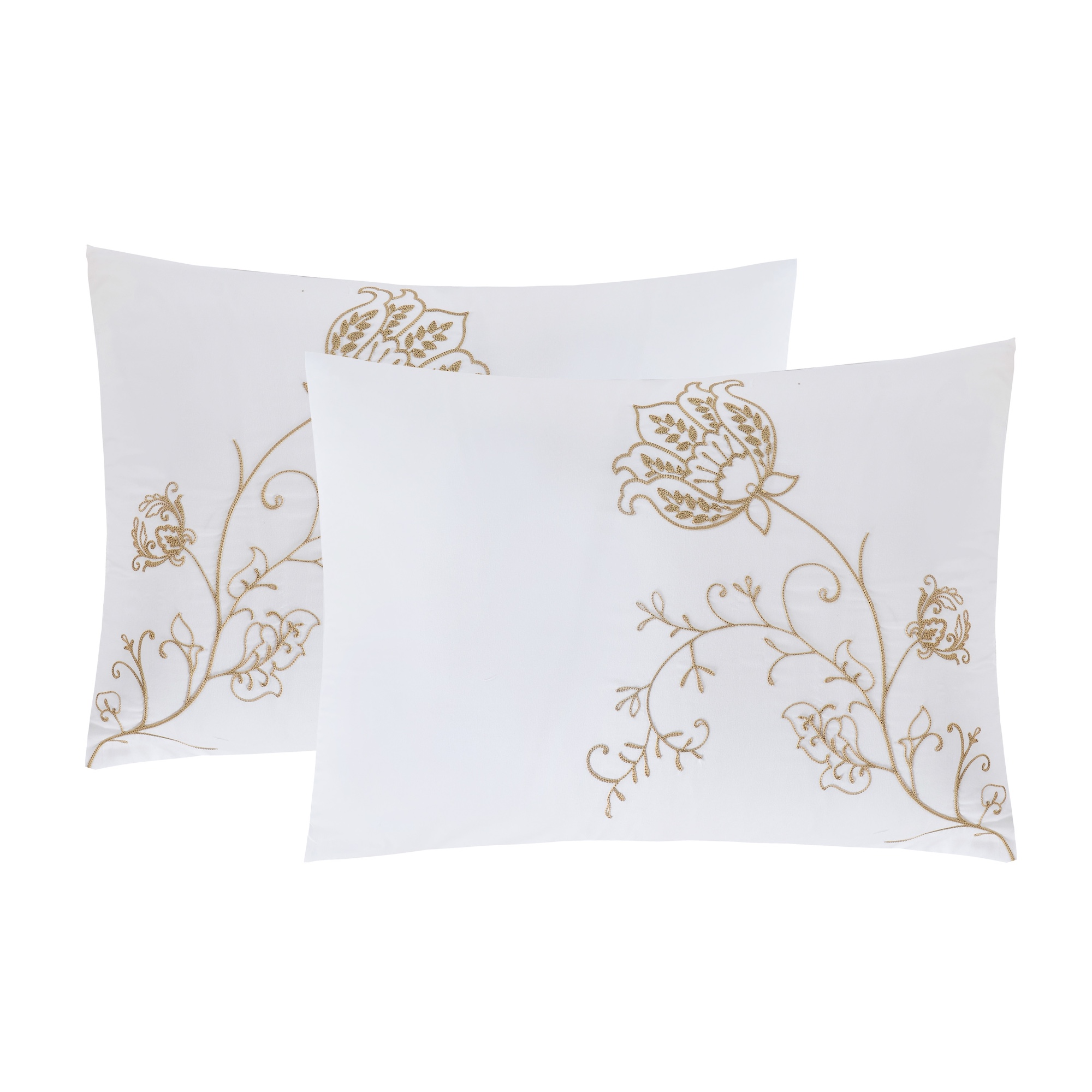 Foto 4 | Juego De Edredón King 5 Pzas Willow Color Blanco Incluye Fundas De Almohada Y Cojines Linea Marie Claire