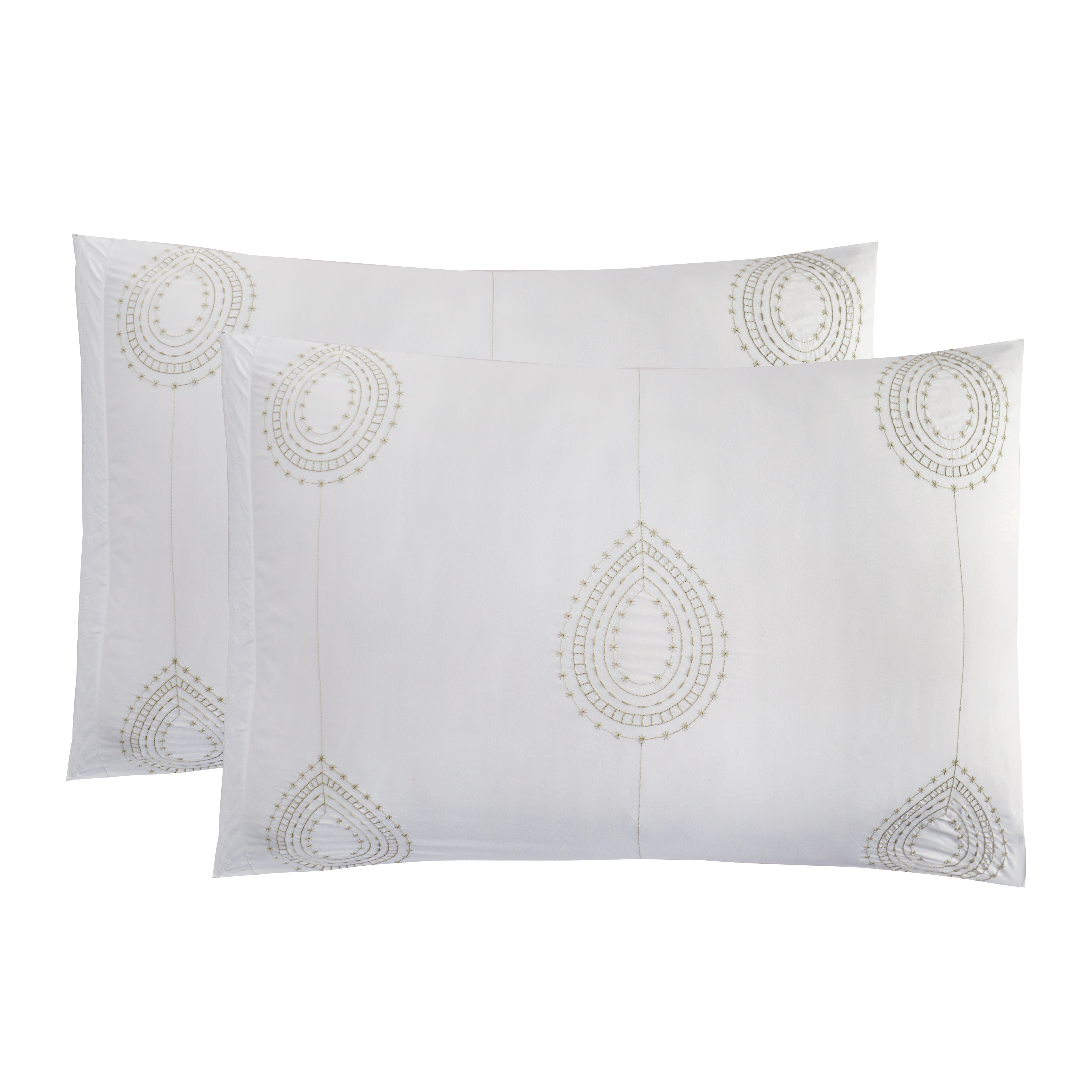 Foto 5 pulgar | Juego De Edredón King 5 Pzas Phoebe Color Blanco Fundas De Almohada Y Cojines Linea Marie Claire
