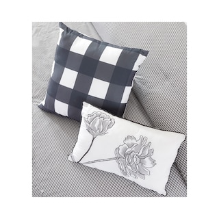 Foto 4 | Juego De Edredón King 5 Pzas Denim Color Gris Incluye Fundas De Almohada Y Cojines Linea Marie Claire