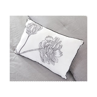 Foto 5 | Juego De Edredón King 5 Pzas Denim Color Gris Incluye Fundas De Almohada Y Cojines Linea Marie Claire