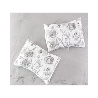 Foto 6 | Juego De Edredón King 5 Pzas Denim Color Gris Incluye Fundas De Almohada Y Cojines Linea Marie Claire