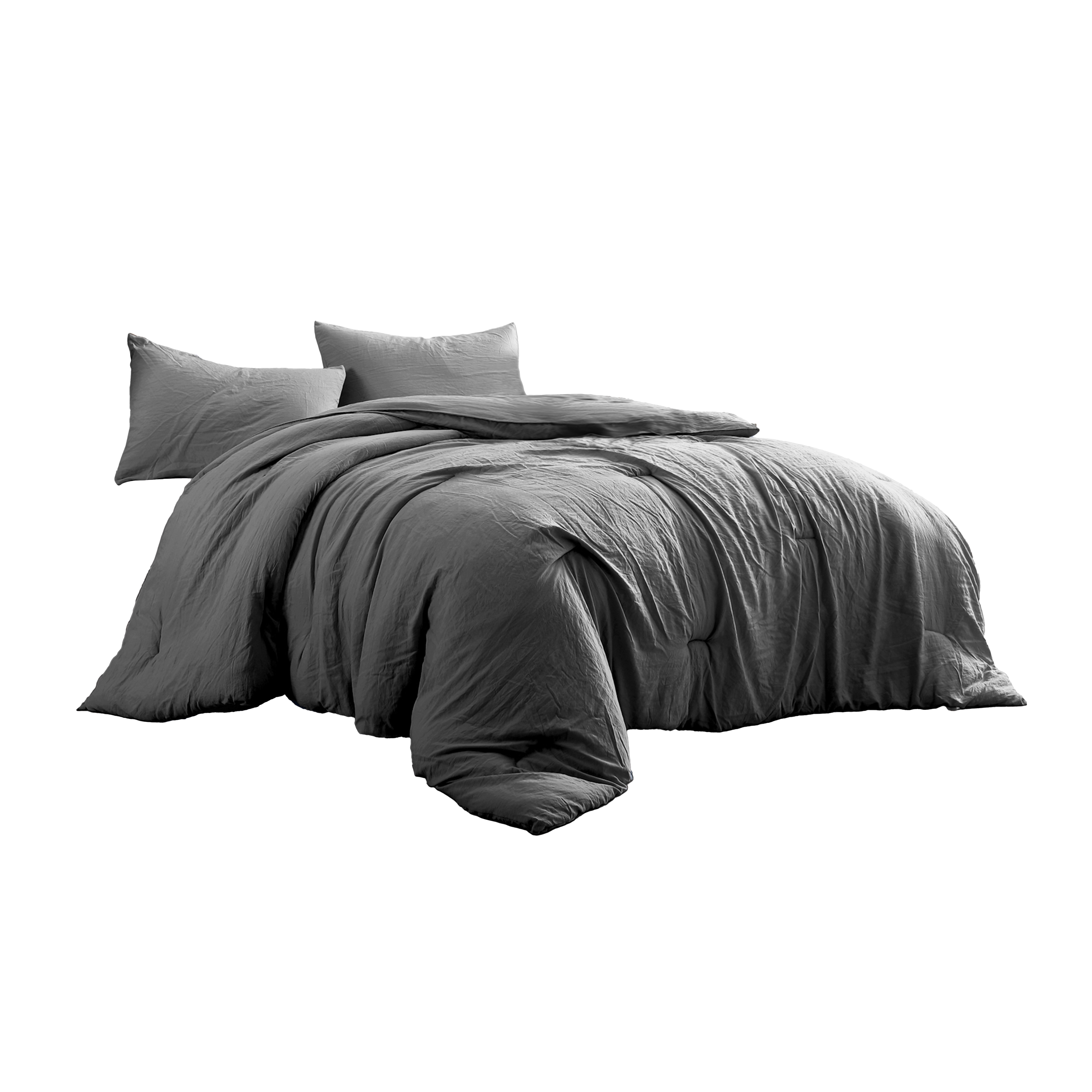 Foto 2 | Juego De Edredón Individual 2 Pzas Beck Color Gris Incluye Fundas De Almohada Linea Marie Claire