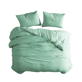 Foto 1 | Juego De Edredón King 3 Pzas Beck Color Verde Incluye Fundas De Almohada Linea Marie Claire