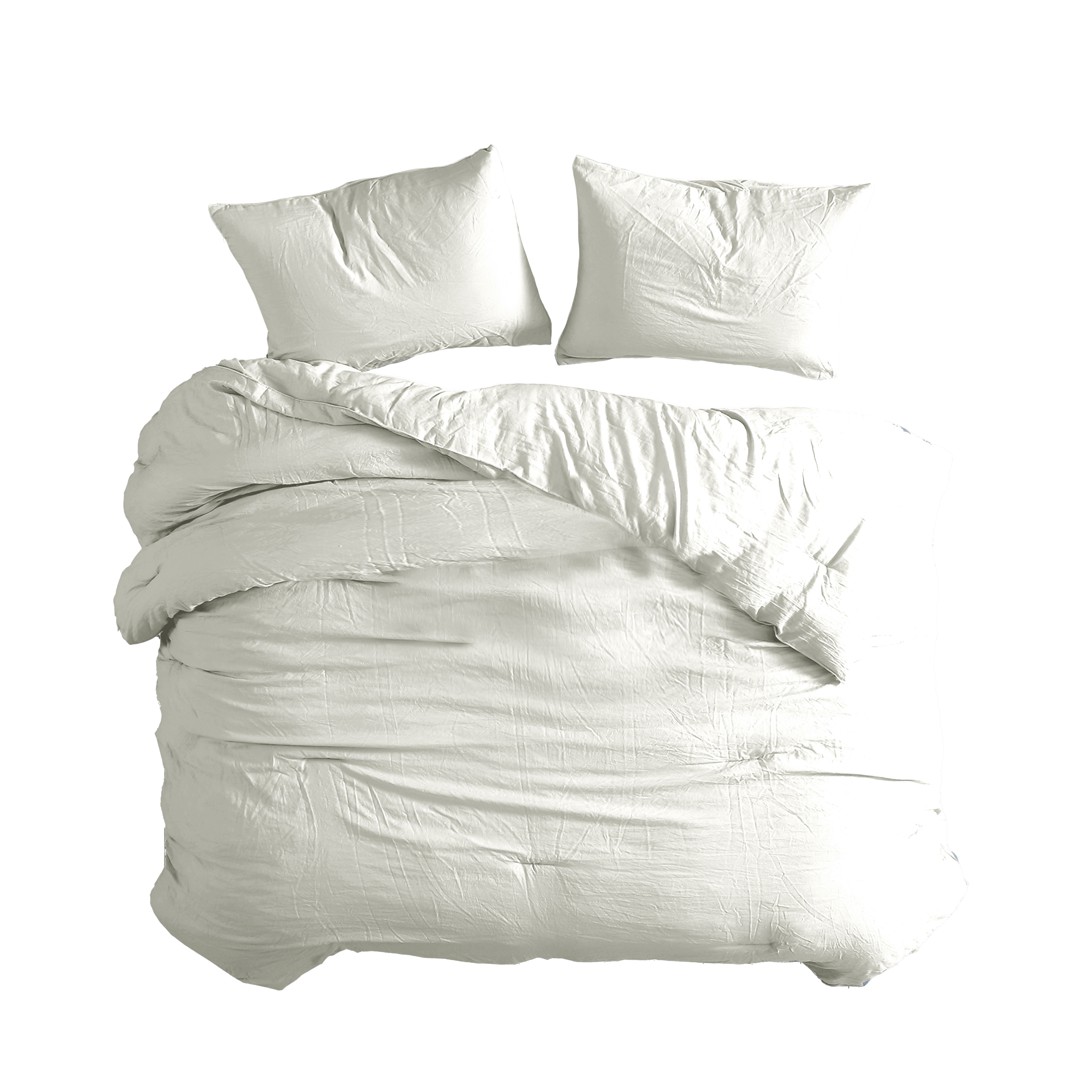 Foto 1 | Juego De Edredón Matrimonial/queen 3 Pzas Beck Color Blanco Incluye Fundas De Almohada Linea Marie Claire