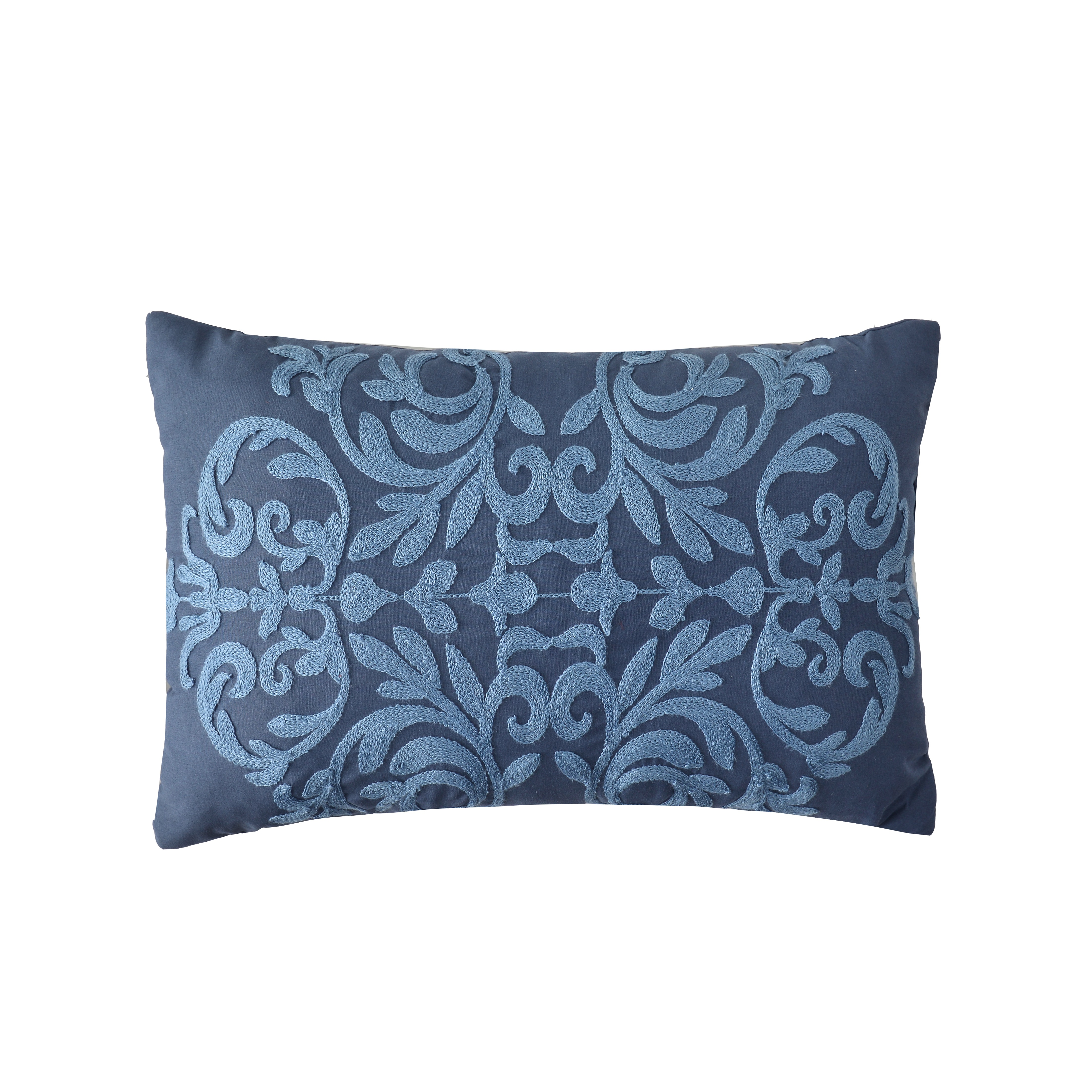 Foto 5 | Juego De Edredón Individual 4 Pzas Phoebe Color Azul Fundas De Almohada Y Cojines Linea Marie Claire