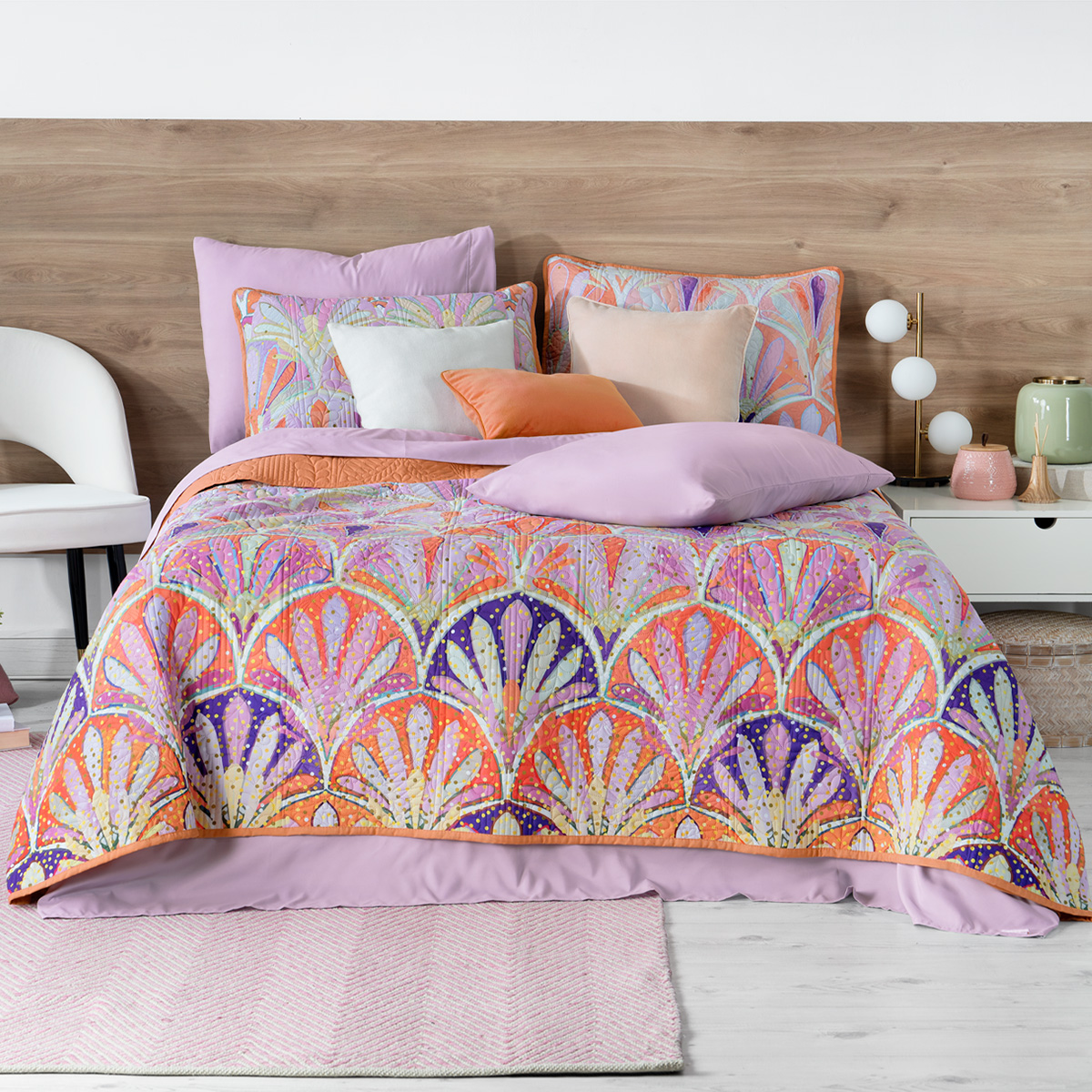 Set De Edredón Ligero Con Fundas De Almohada Y Set De Sábanas, Real Textil King Size Santana Doble Vista