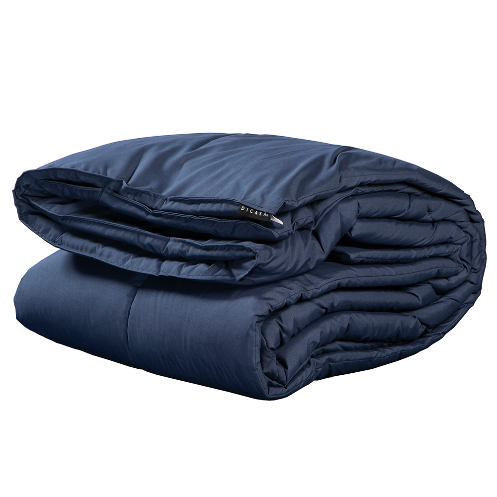 Foto 2 pulgar | Edredon Azul Marino + Sabanas Softy Platino + Almohada 2-pack