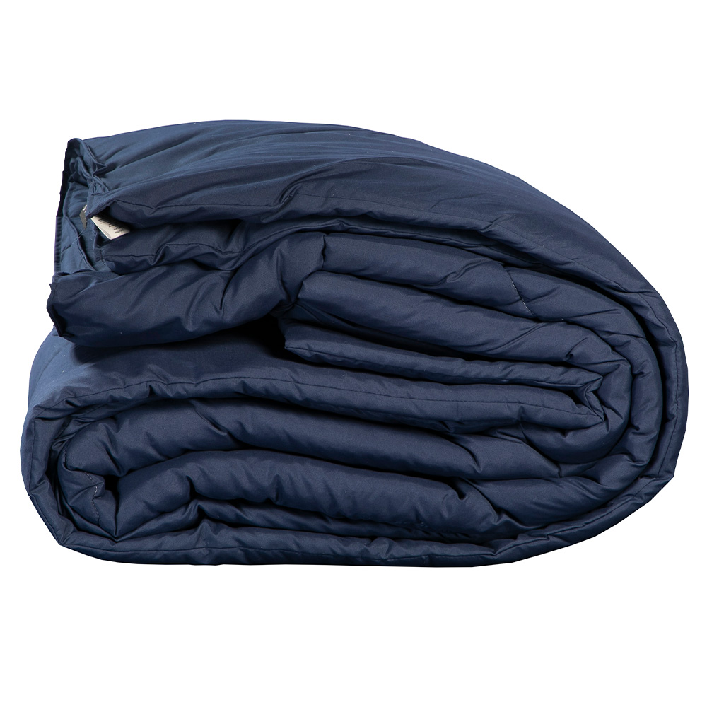 Foto 3 pulgar | Edredon Azul Marino + Sabanas Softy Platino + Almohada 2-pack