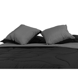 Foto 5 | Set De Edredon Doble Vista Couzy Negro - Gris + Almohada 2-pack King Size