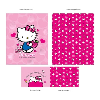 Foto 7 | Set De Edredón Microfibra Matrimonial Hello Kitty Apple