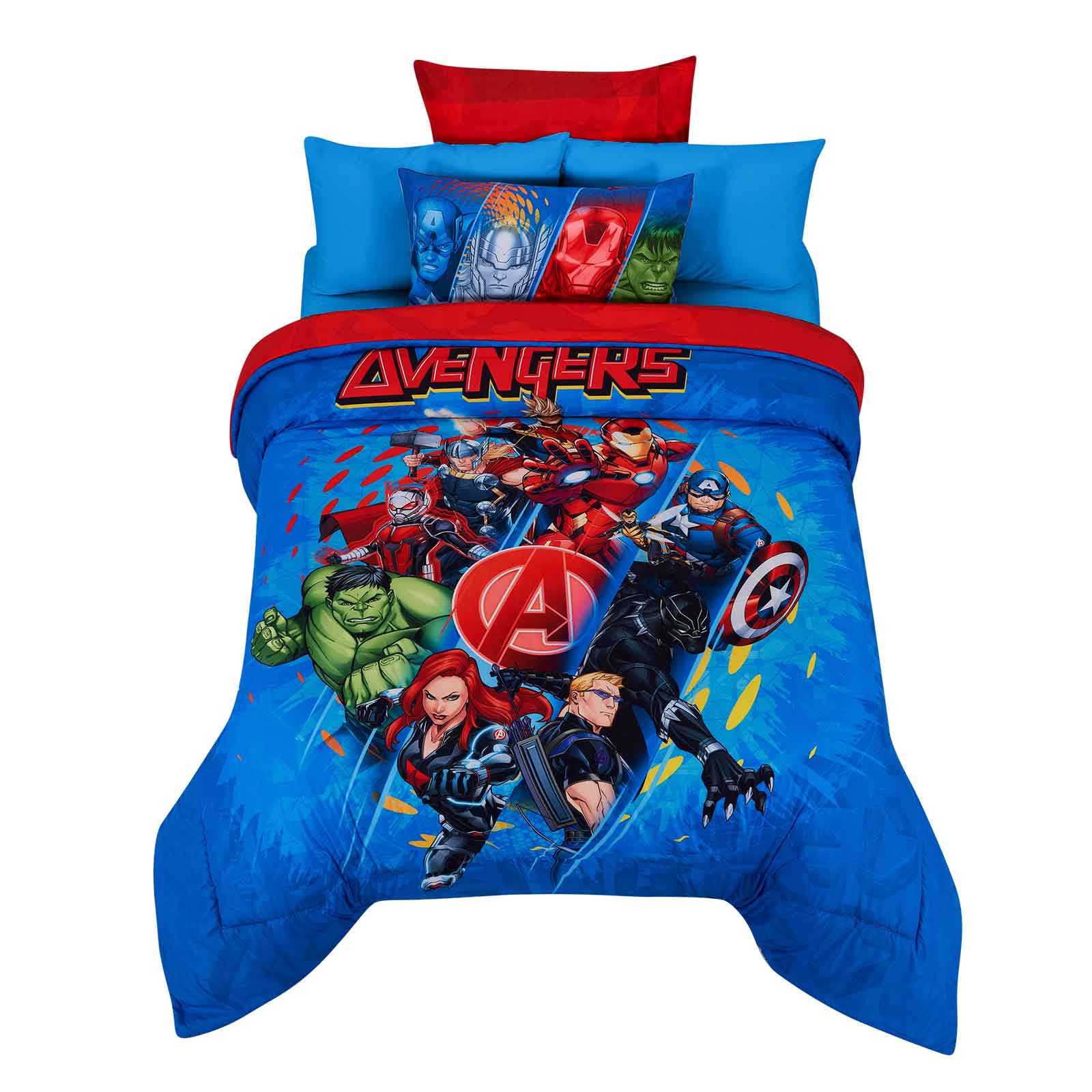 Set De Edredón Microfibra Matrimonial Avengers Ultra