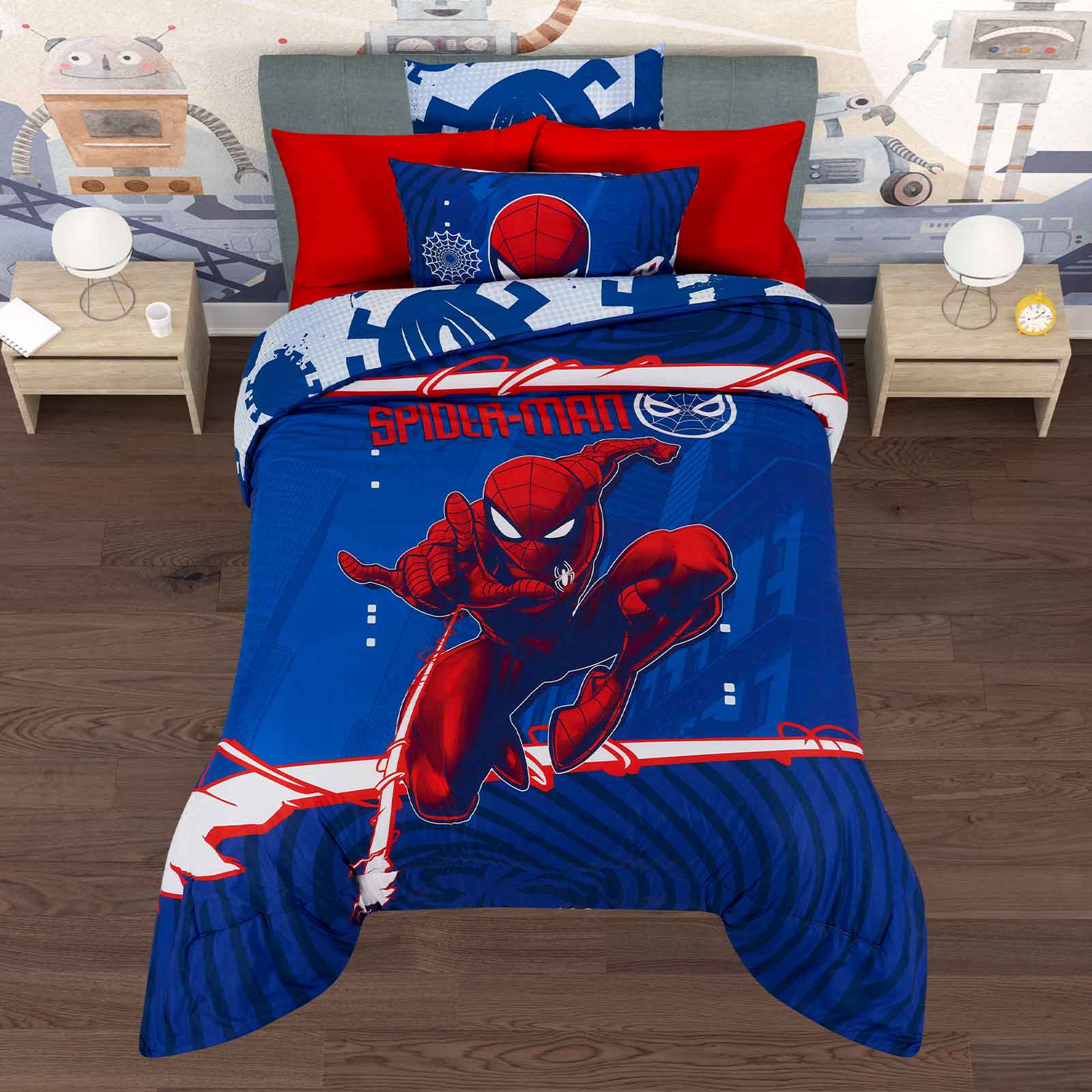 Foto 4 | Set De Edredón Microfibra Matrimonial Spider Man Máscara