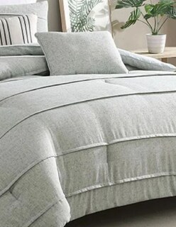 Foto 3 | Set Edredón King Size Verde Lino Klyde 10 Piezas Fresco Sábanas Cojines Fundas