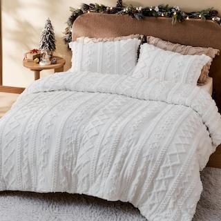 Foto 3 | Juego de Edredón Bedsure Tufted Boho California King 3 Piezas - Venta Internacional