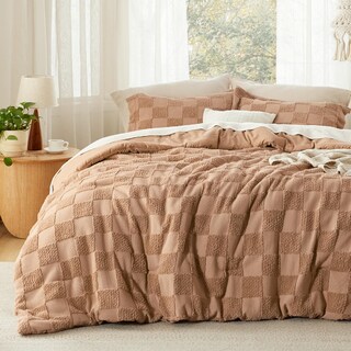 Foto 1 | Juego de Edredón Bedsure King Size Taupe Boho 3 Piezas - Venta Internacional