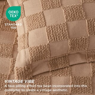 Foto 5 | Juego de Edredón Bedsure King Size Taupe Boho 3 Piezas - Venta Internacional