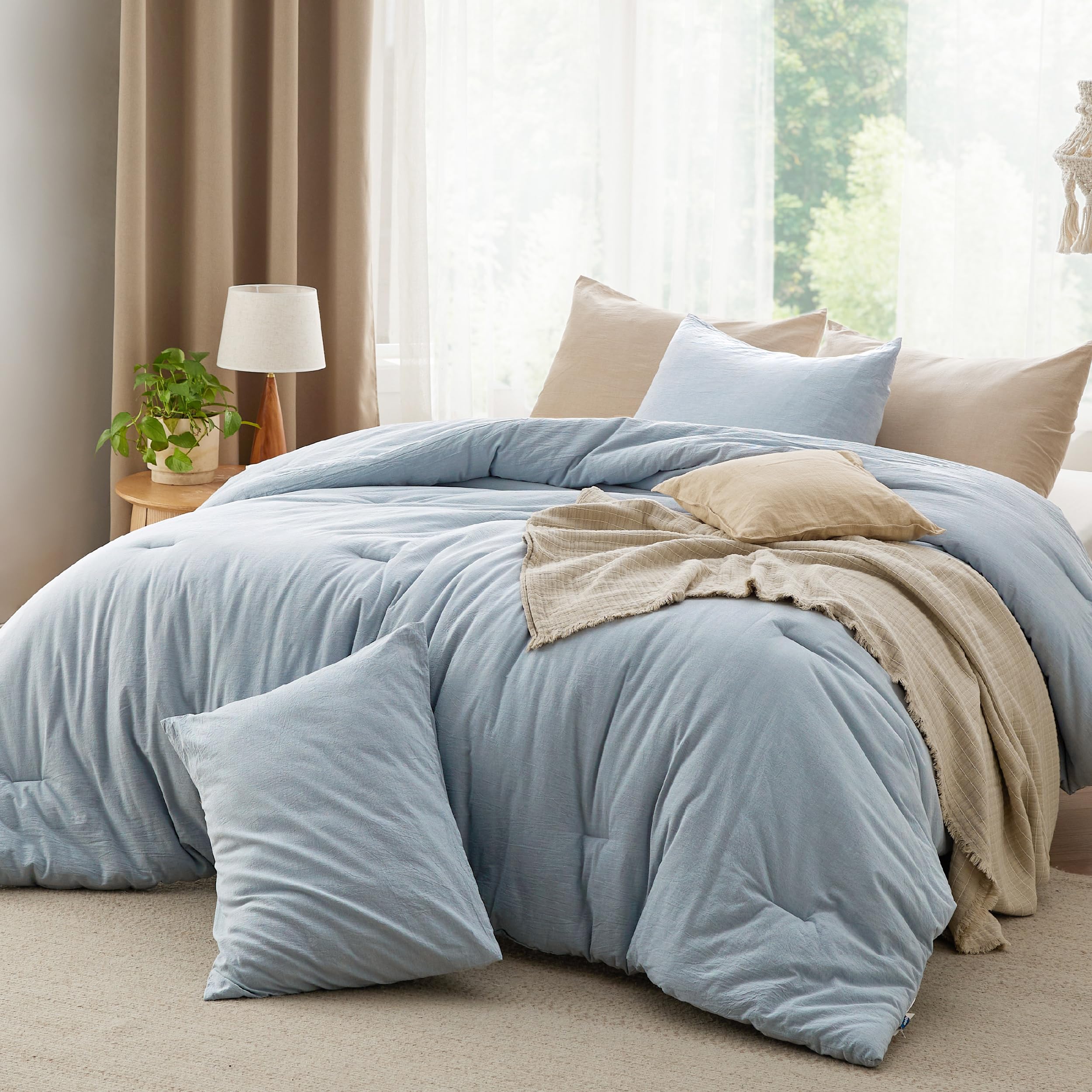 Juego de Edredón Bedsure de Algodón Tamaño Queen con Relleno de Microfibra - Venta Internacional