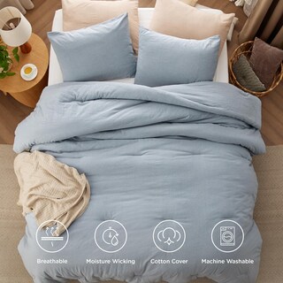Foto 4 | Juego de Edredón Bedsure de Algodón Tamaño Queen con Relleno de Microfibra - Venta Internacional