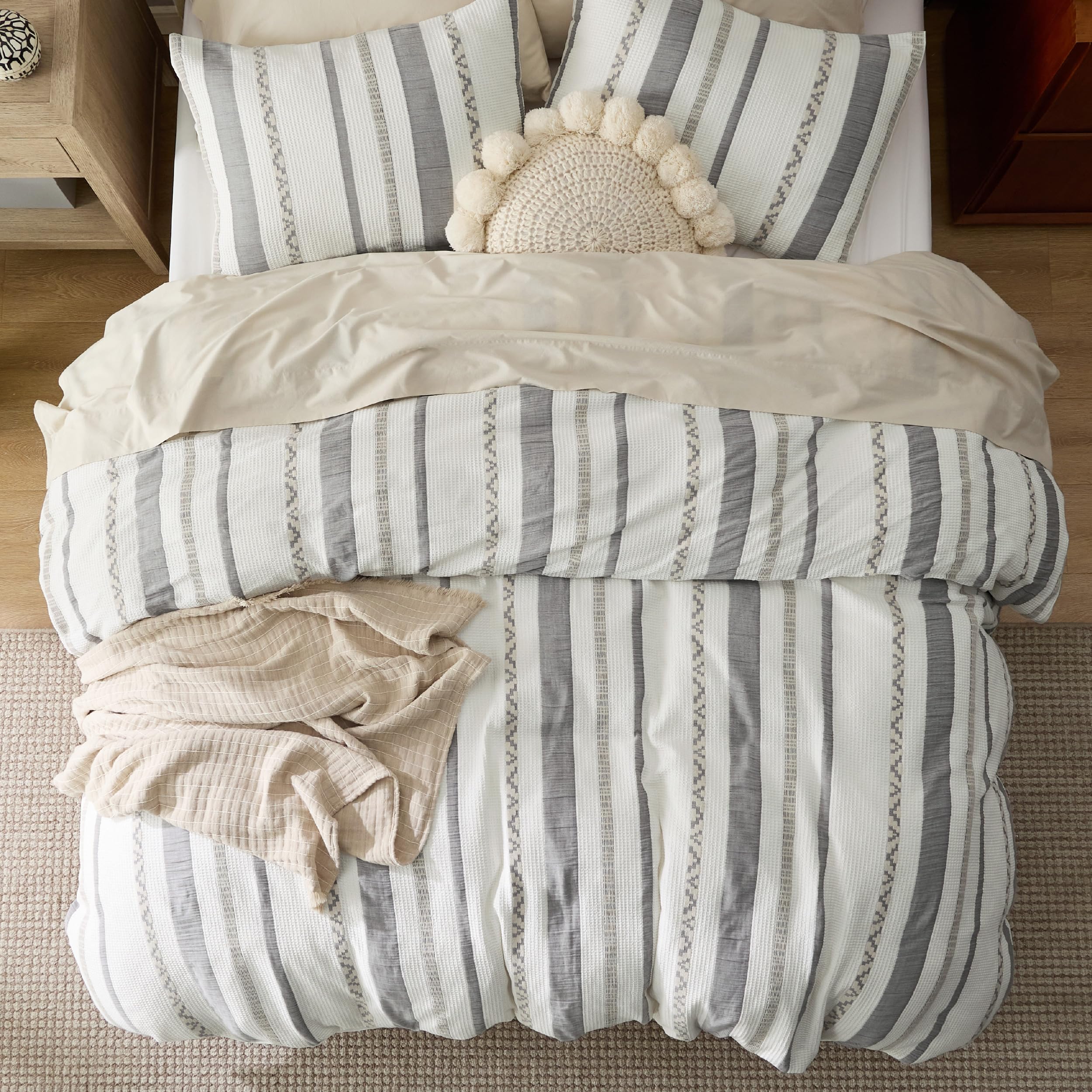Foto 7 | Funda de Edredón Bedsure Algodón Tamaño King con 2 Fundas de Almohada - Venta Internacional