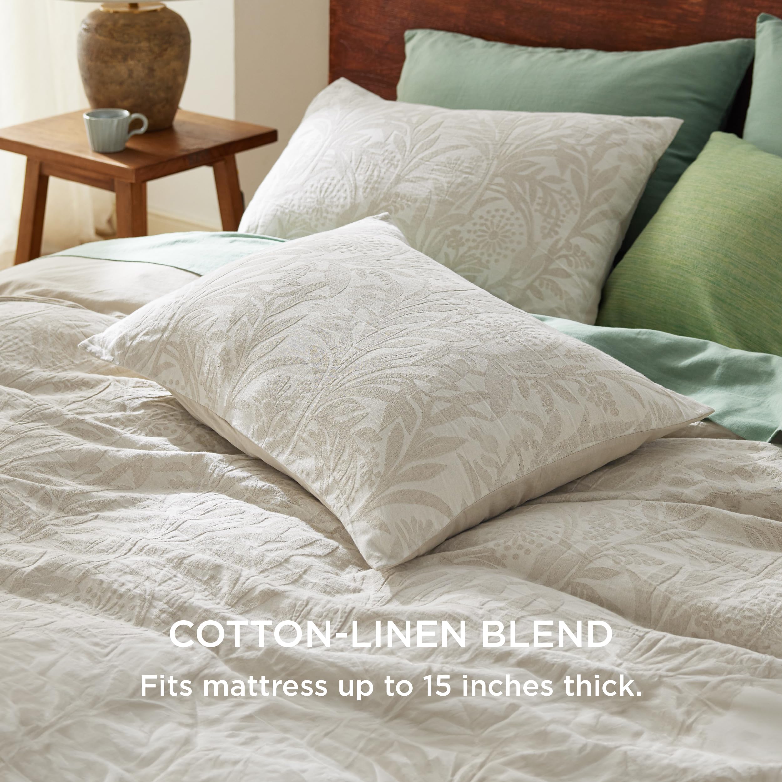 Foto 6 | Funda de Edredón Bedsure King Beige - Venta Internacional