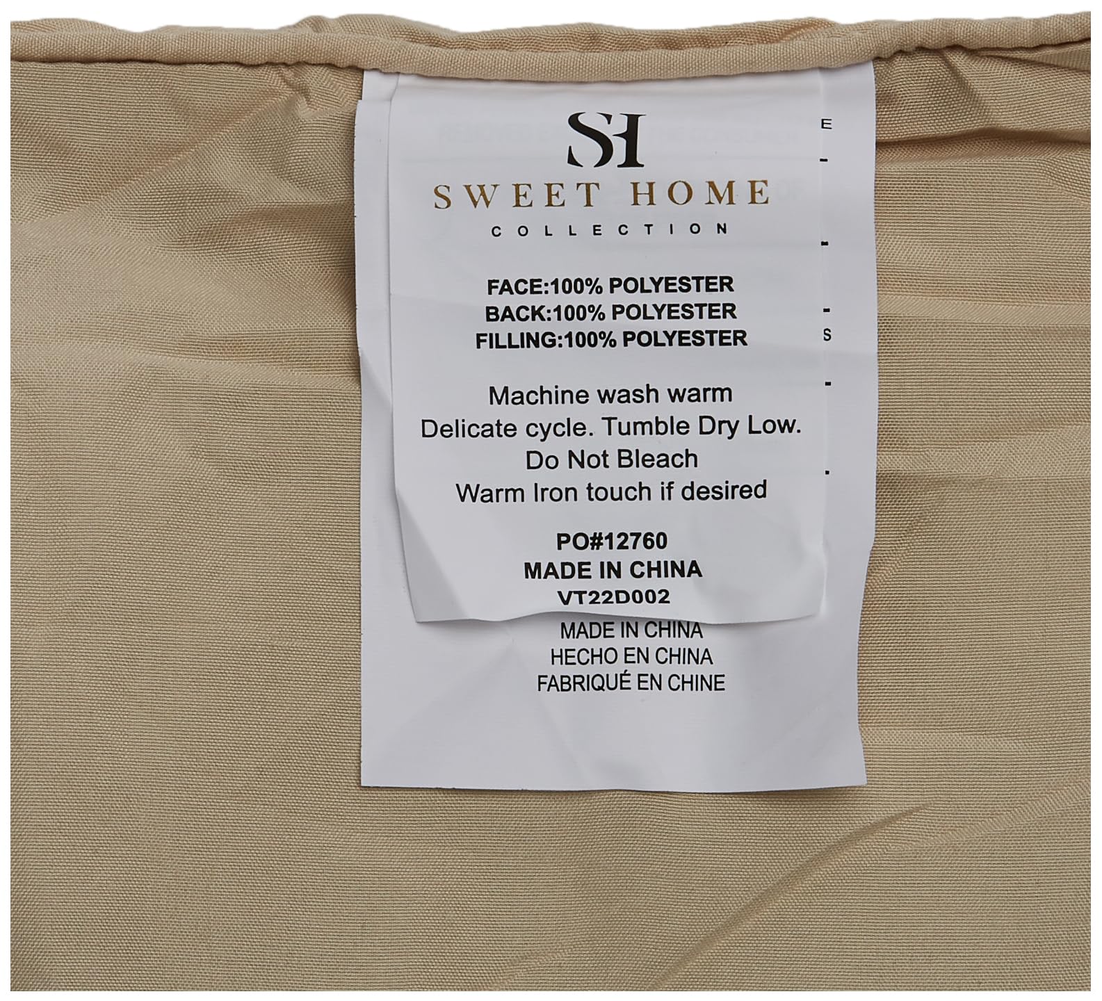 Foto 5 | Set de Edredón Sweet Home Collection Beige Individual XL 7 Piezas - Venta Internacional