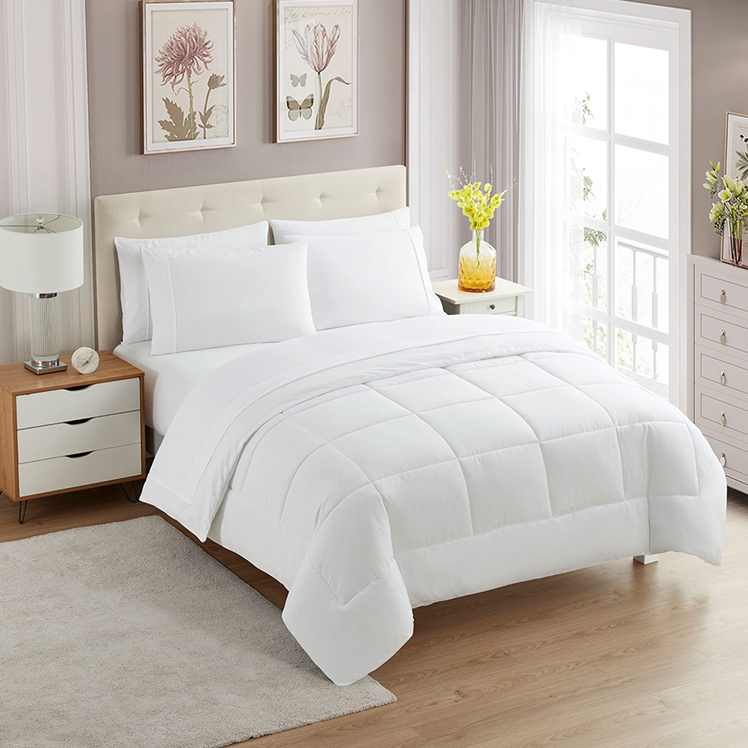 Foto 1 | Set de Edredón Sweet Home Collection Individual XL Blanco 7 Piezas - Venta Internacional