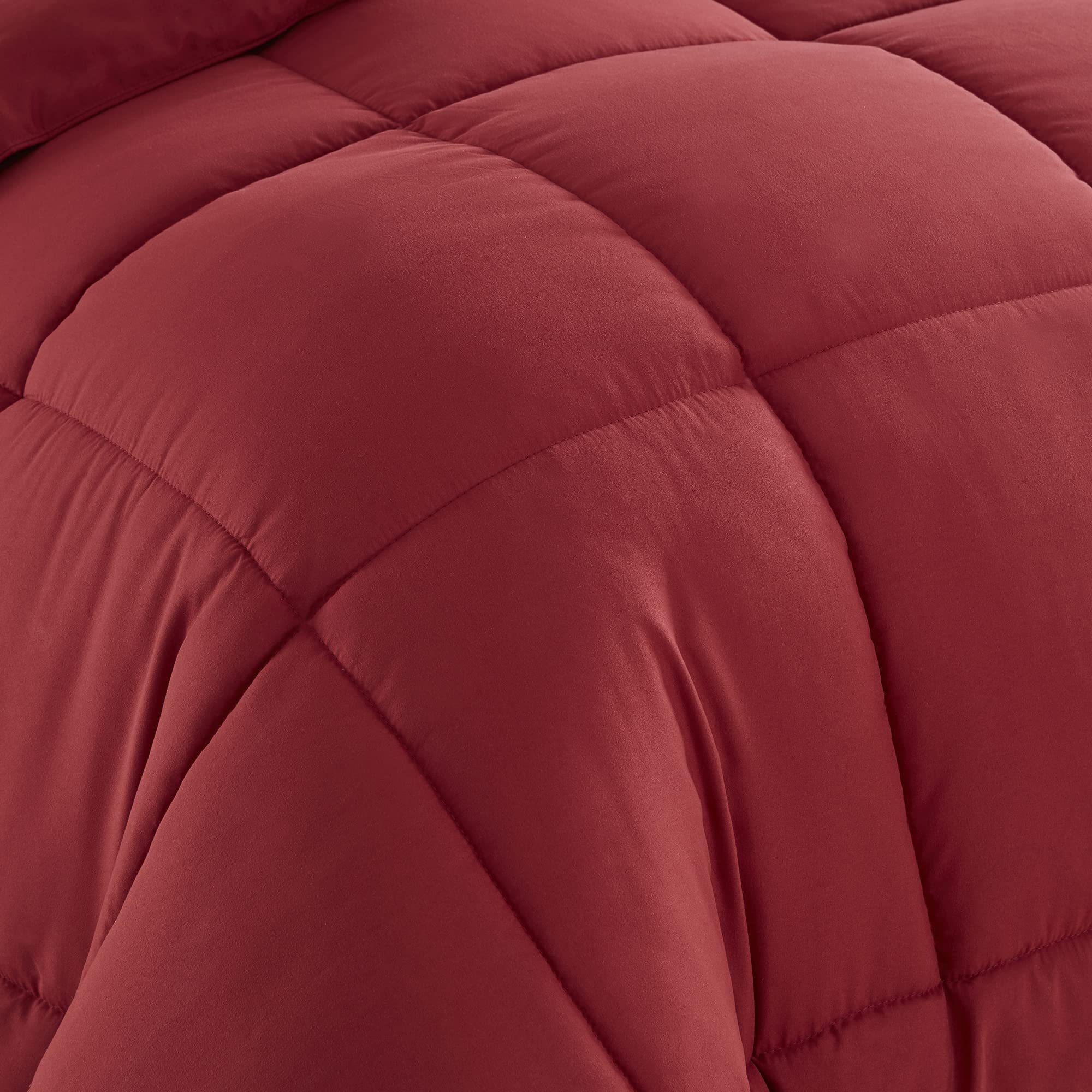 Foto 5 pulgar | Set de Edredón Sweet Home Collection Burgundy Individual XL 7 Piezas - Venta Internacional