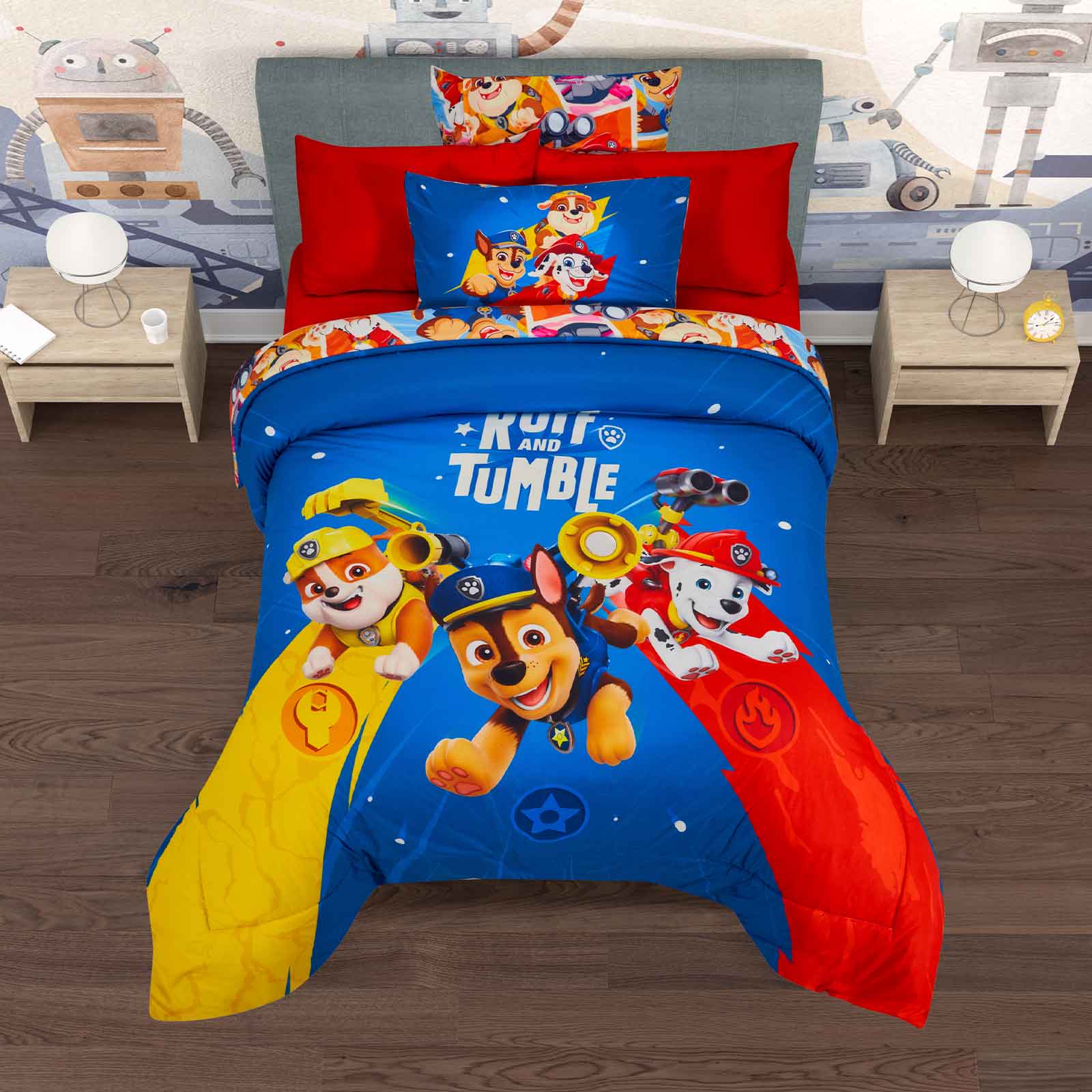 Foto 4 | Set De Edredón Microfibra Matrimonial Paw Patrol Ruff