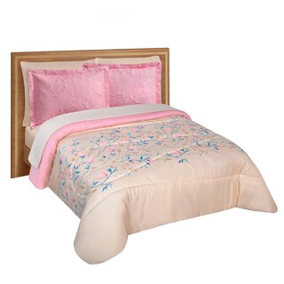 Foto 1 | Edredón Con Sábanas Matrimonial Con Fundas Decorativas Beige Dos Vistas Azalea