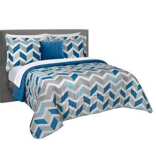 Foto 1 | Edredón Con Sábanas King Size Con Fundas Decorativas Azul Dos Vistas Soria