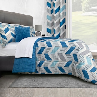 Foto 4 | Edredón Con Sábanas King Size Con Fundas Decorativas Azul Dos Vistas Soria