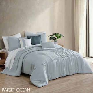 Foto 1 | Set De Edredón Paiget 10 Piezas- King Size Azul