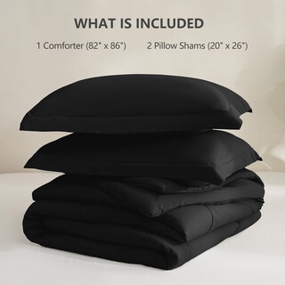 Foto 7 | Juego de Edredón Matrimonial CozyLux Negro - Venta Internacional
